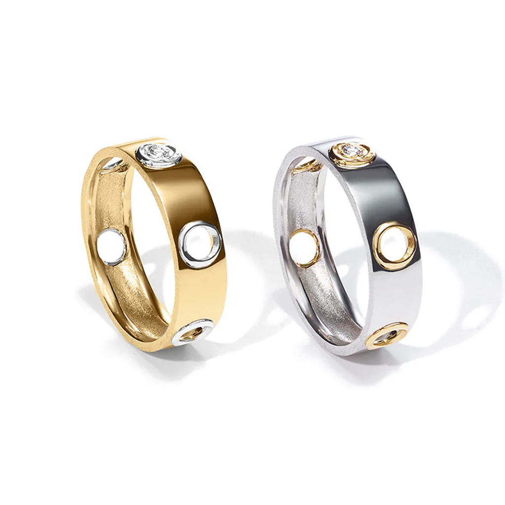 ENオープンダイヤモンドリング YG (5mm) - Bridal