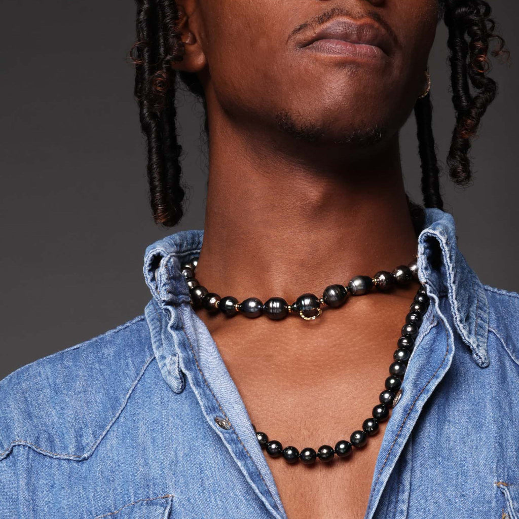 KINTSUGIノワールパールネックレス - Mens