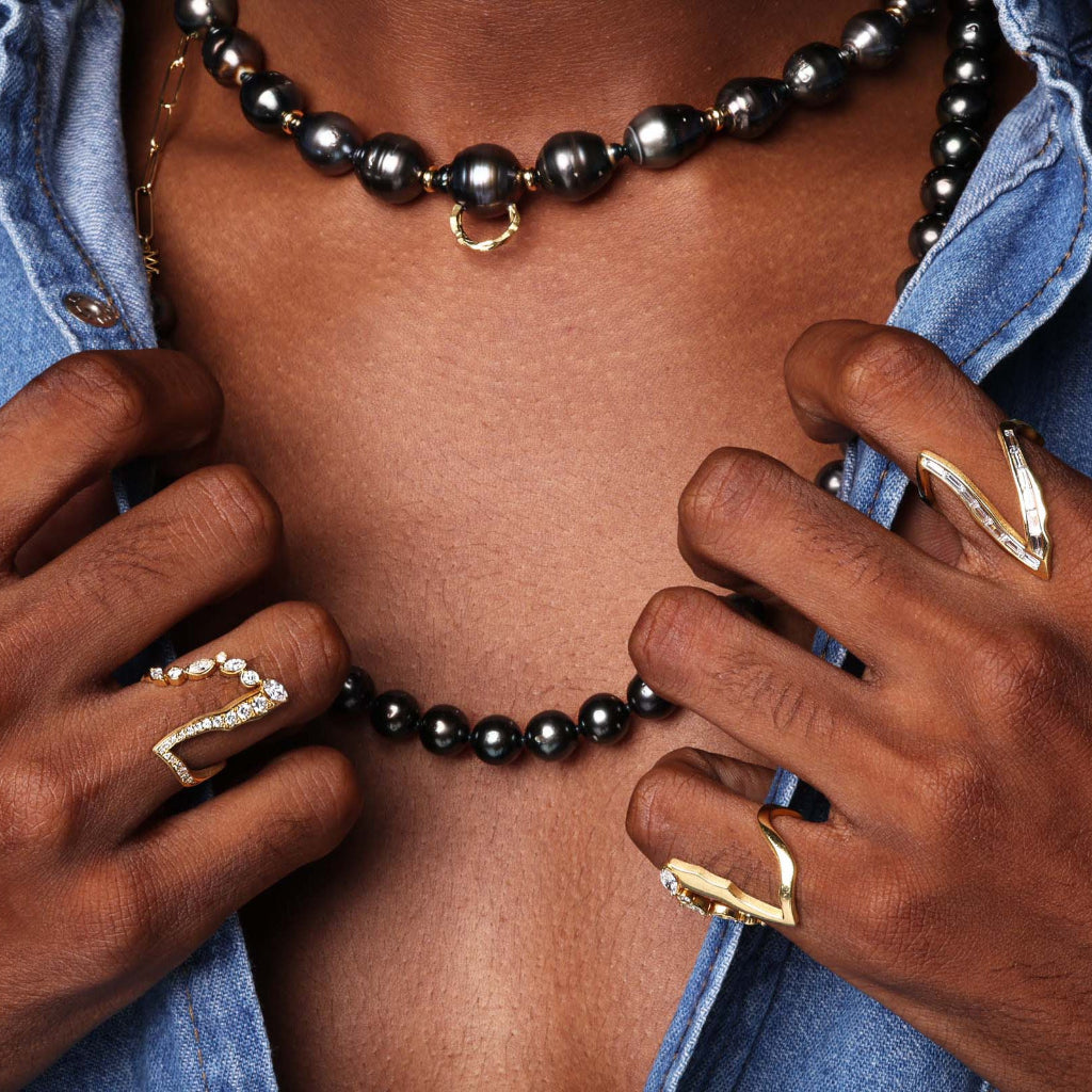 KINTSUGIノワールパールネックレス - Mens