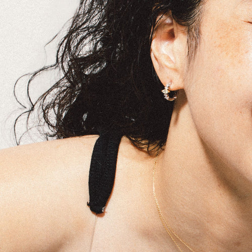 セルフラブギャラクシーダイヤモンドフープピアス