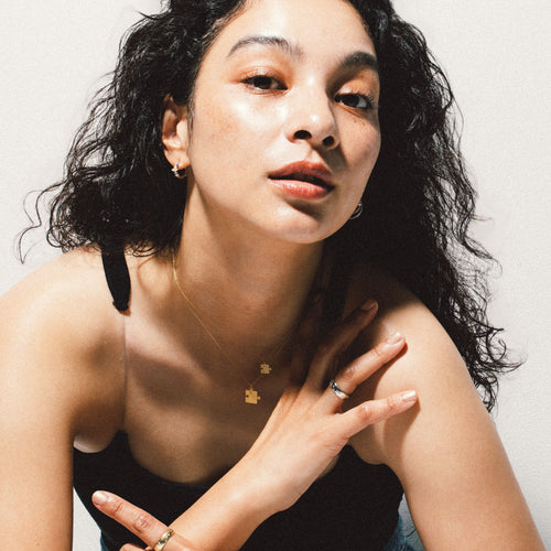 セルフラブギャラクシーダイヤモンドフープピアス