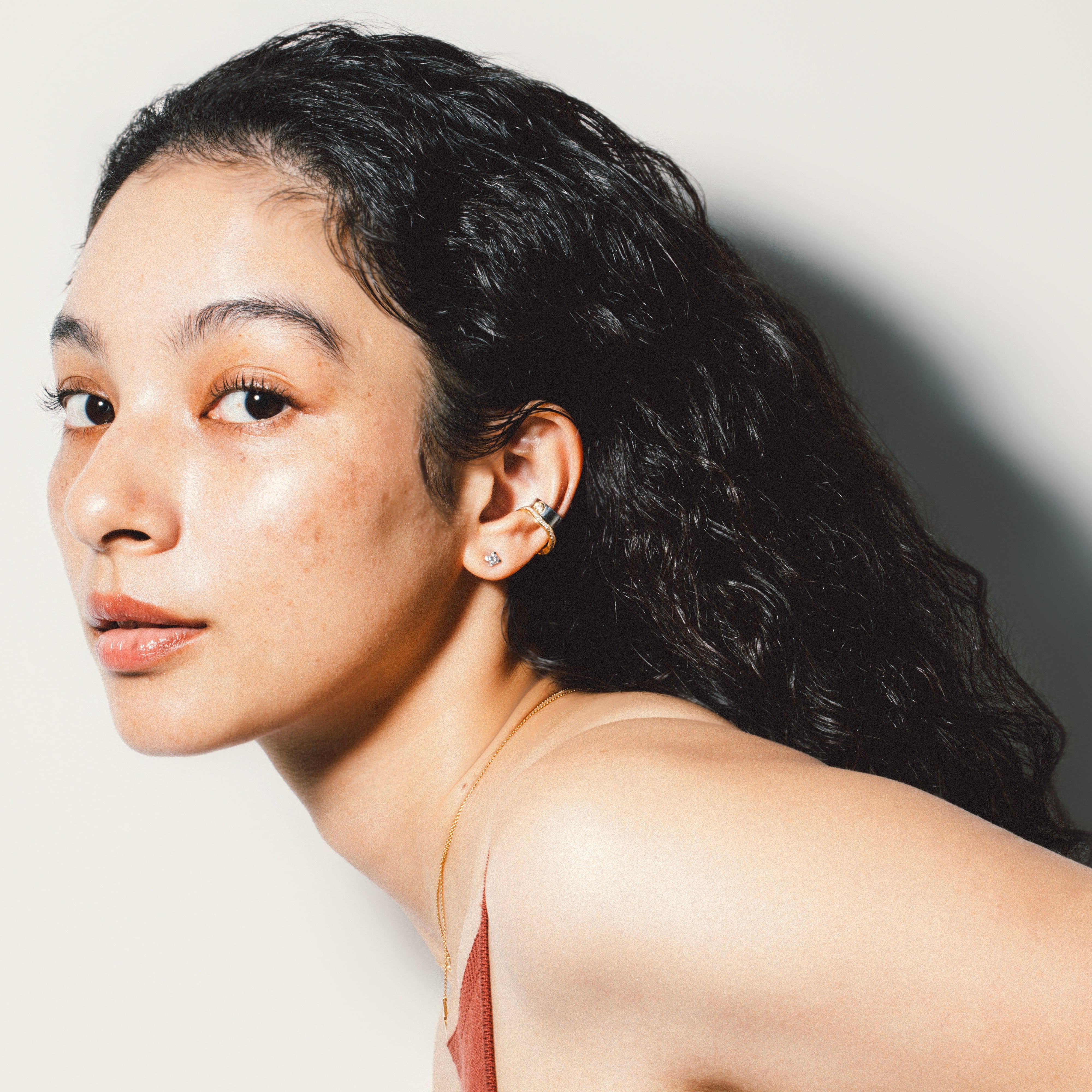 ENオープンダイヤモンドイヤーカフ