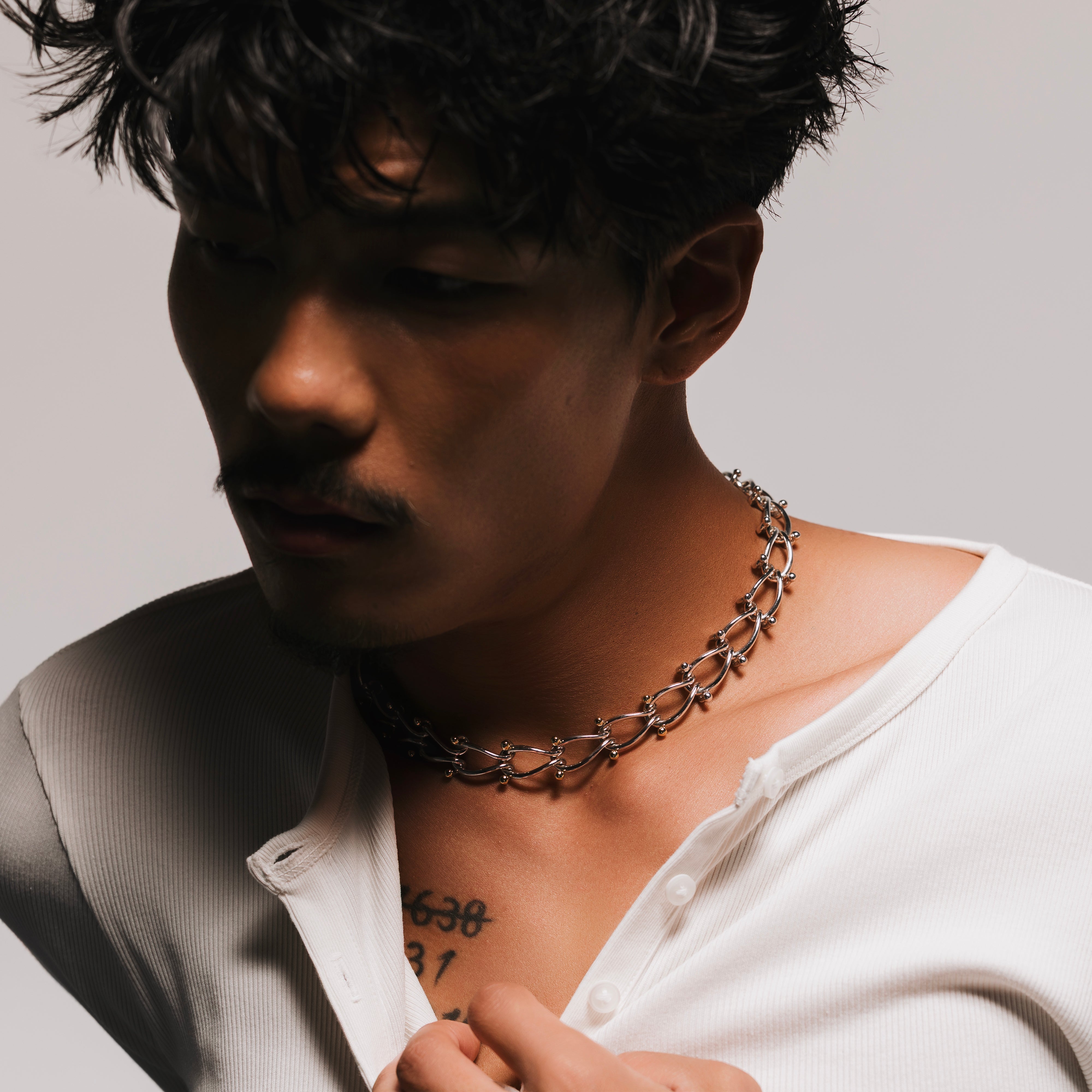 HASSOUパズルデュオチェーンネックレス