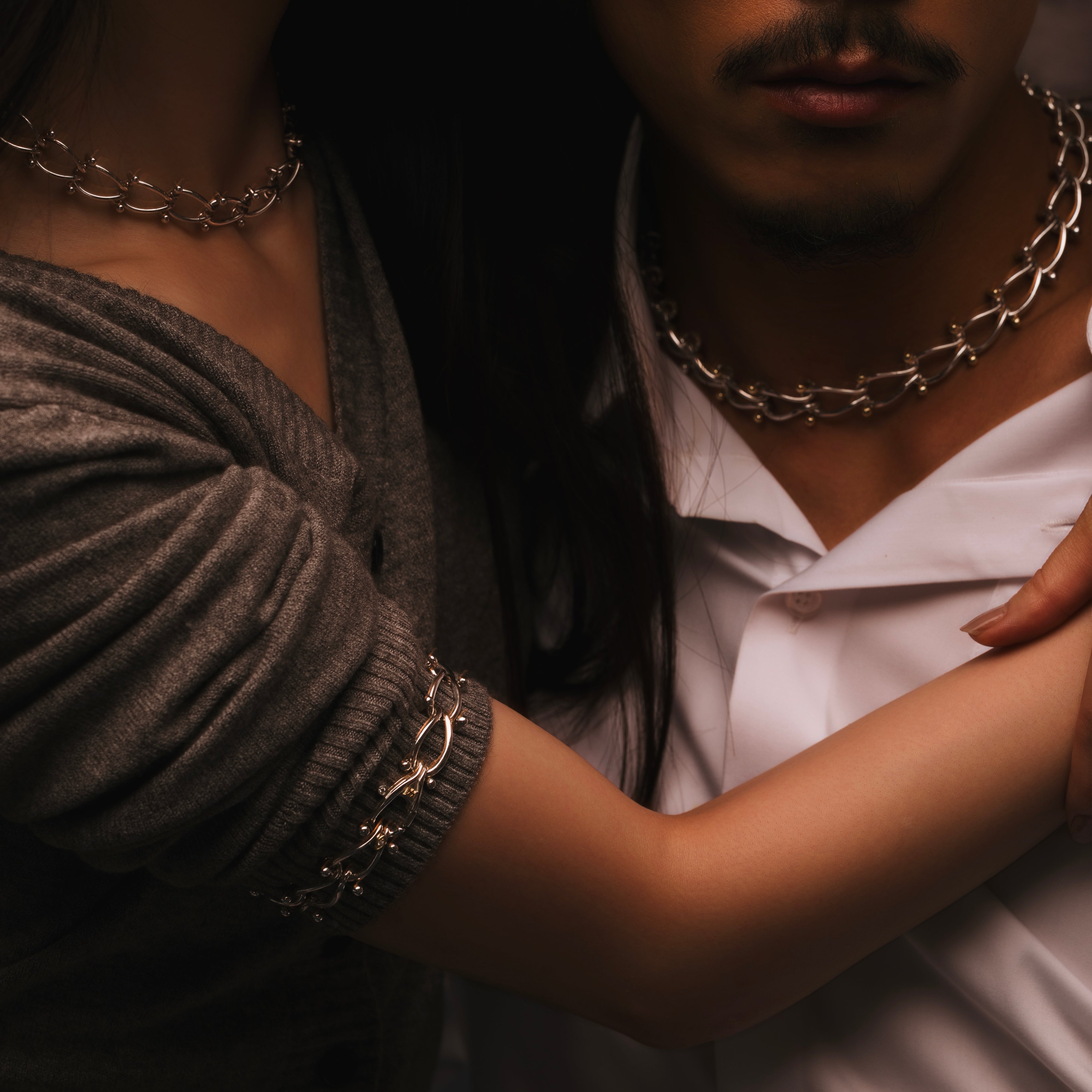 HASSOUパズルデュオチェーンネックレス