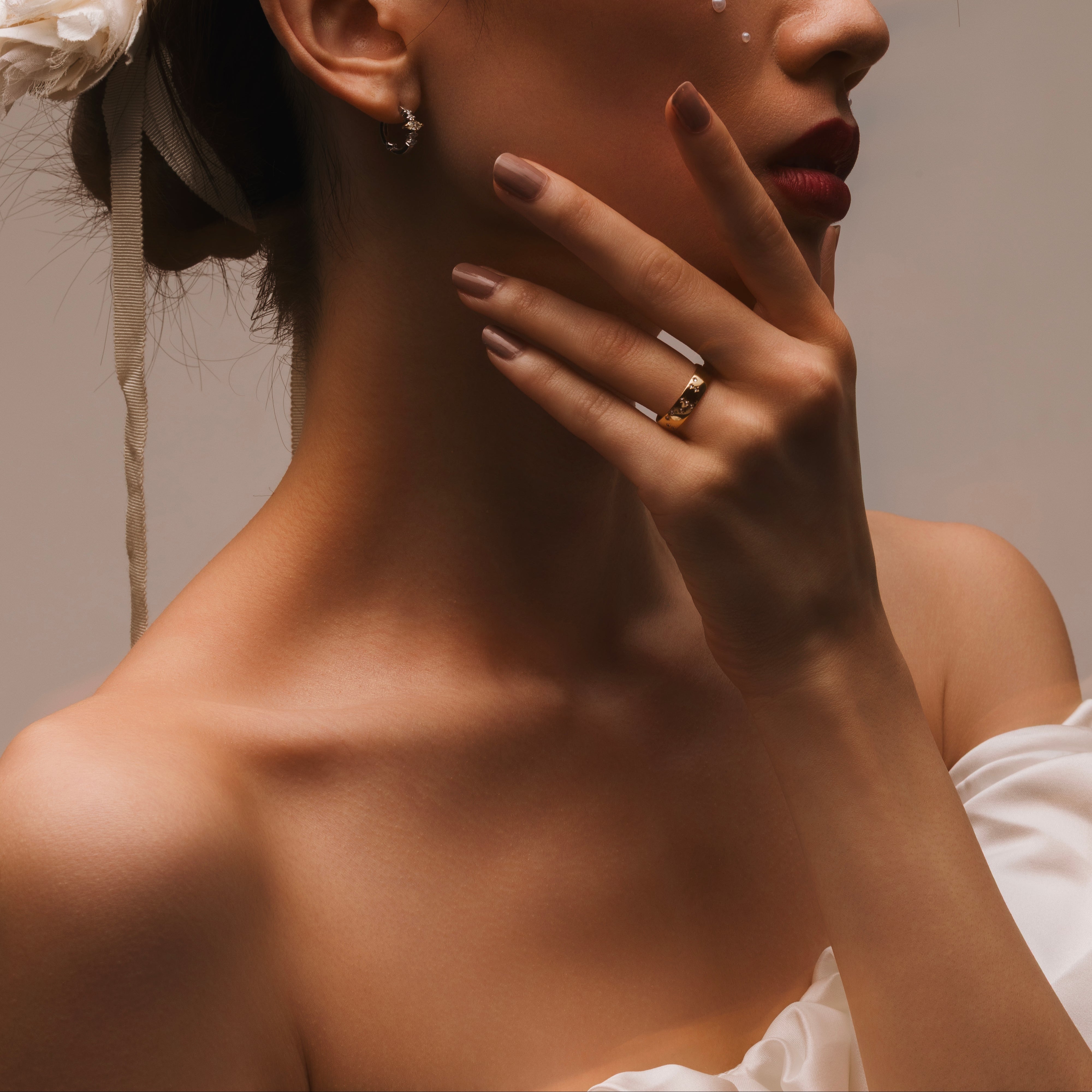 点字ダイヤモンドバンドリング「CUSTOM ORDER」PT - Bridal