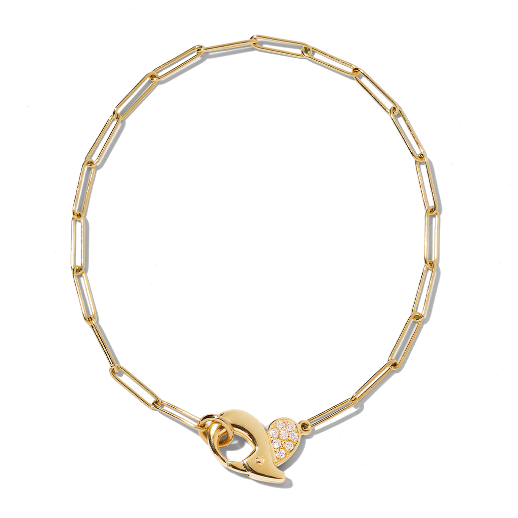 デュオハートチェーンブレスレット