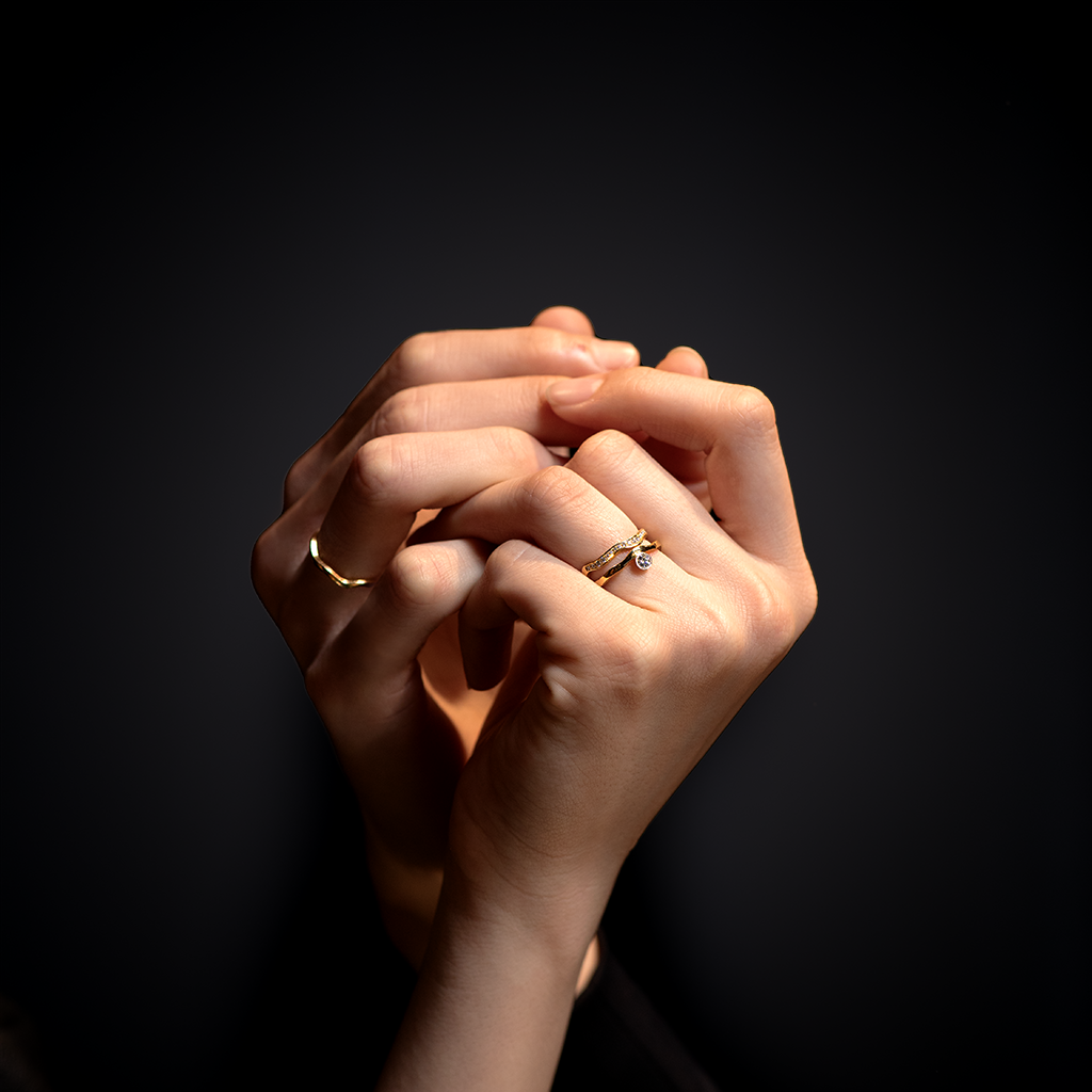 KINTSUGIダイヤモンドヴァインリング