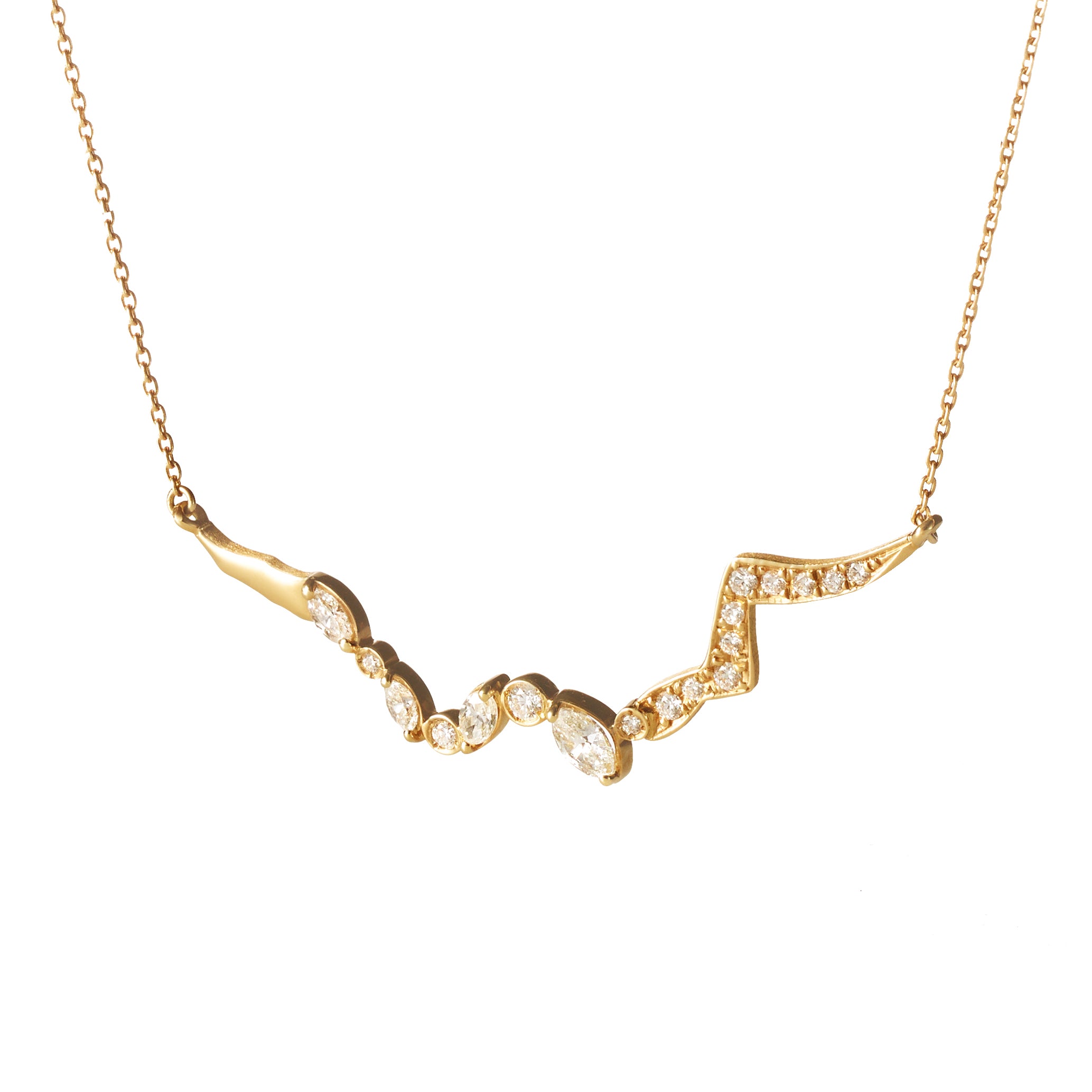 KINTSUGIフロートダイヤモンドネックレス