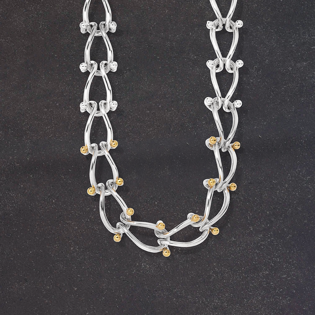 HASSOUパズルデュオチェーンネックレス - Mens