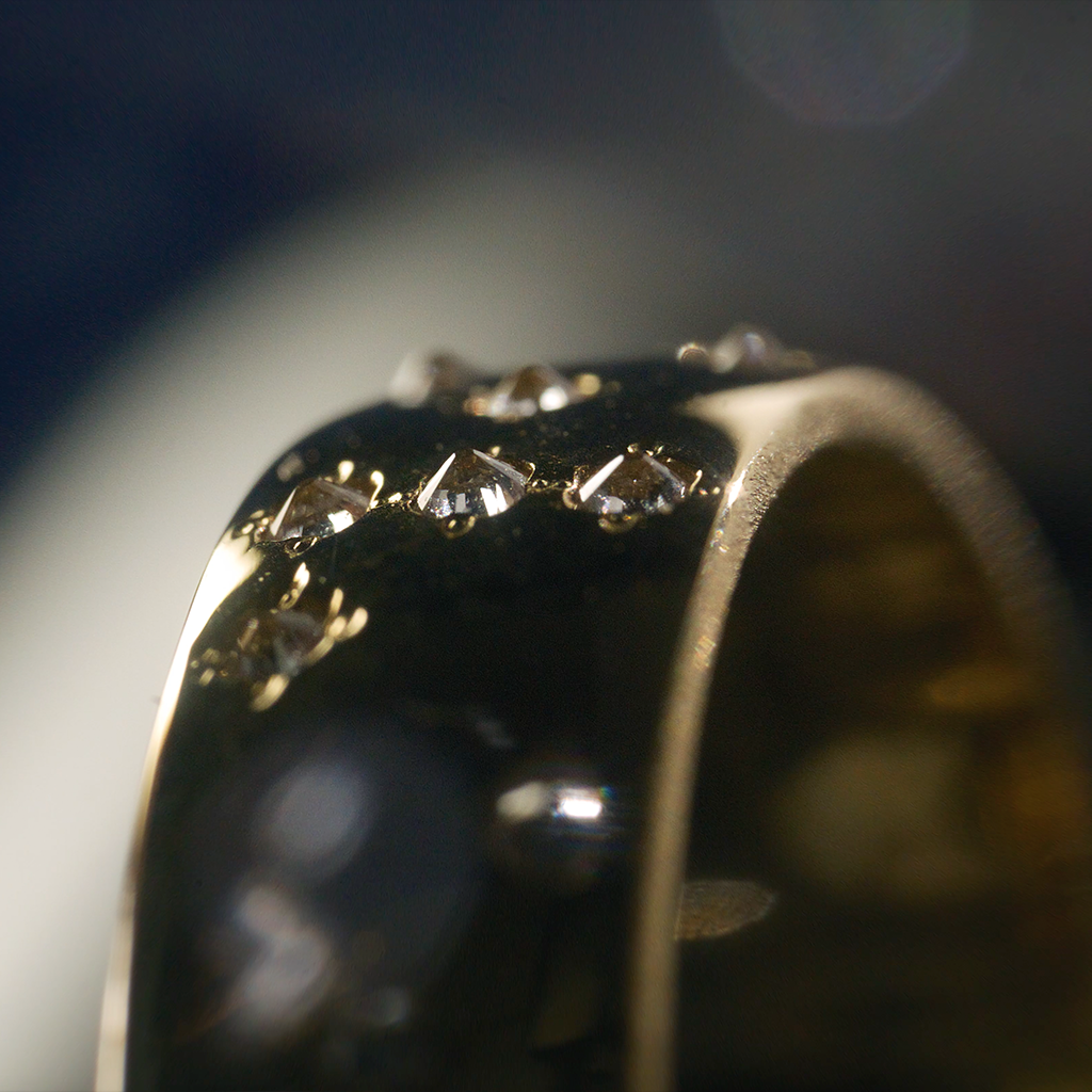 点字ダイヤモンドバンドリング「CUSTOM ORDER」PT - Bridal