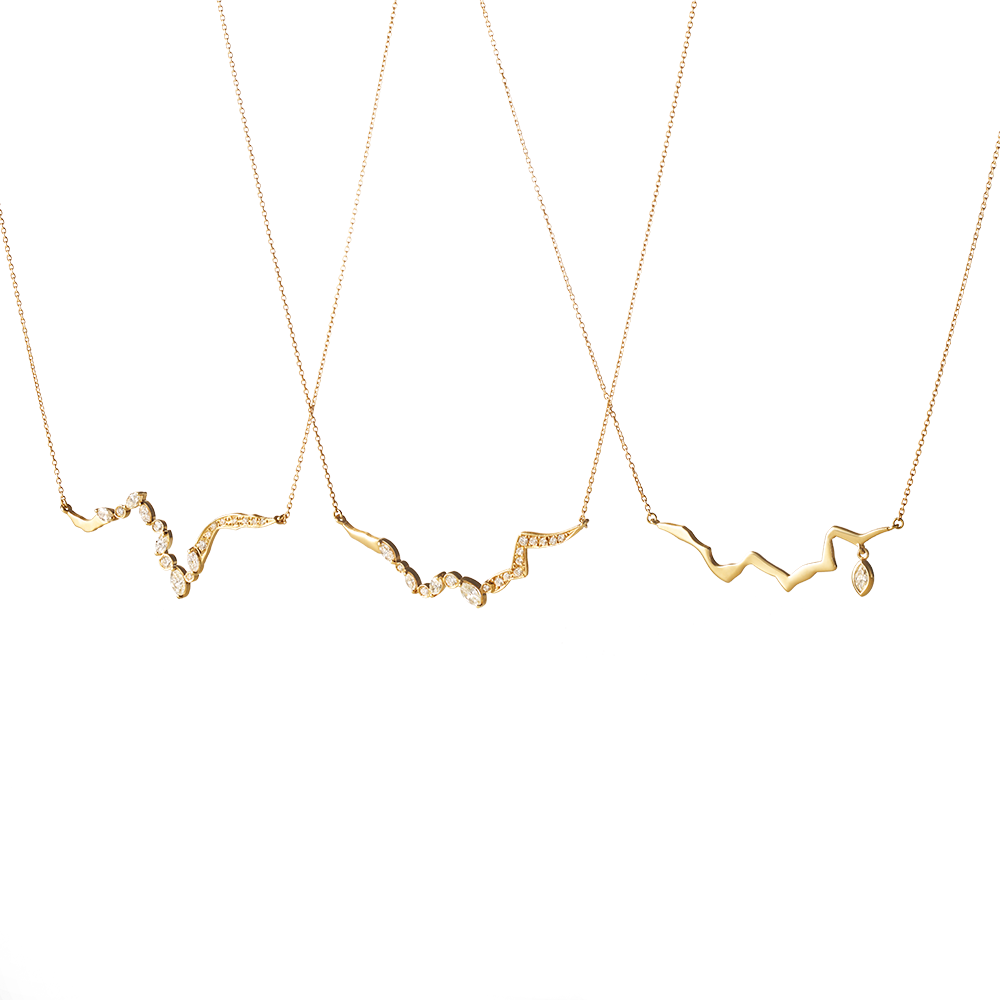 KINTSUGIフロートダイヤモンドネックレス