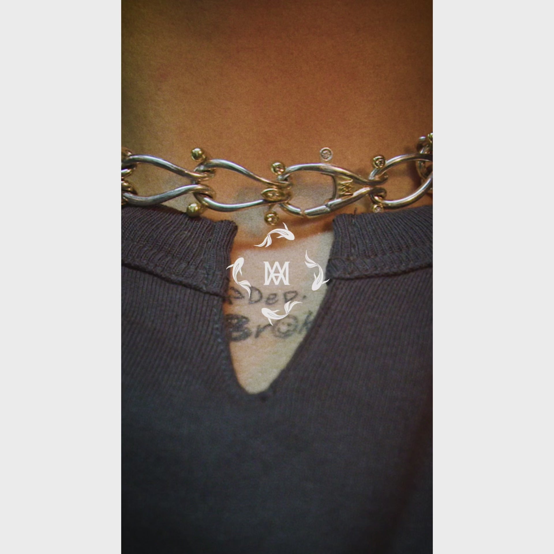 HASSOUパズルデュオチェーンネックレス - Mens