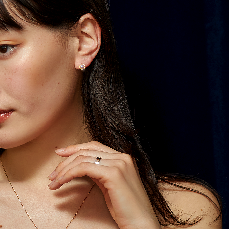 【WEB限定】ENパールスタッズピアス(5mm)