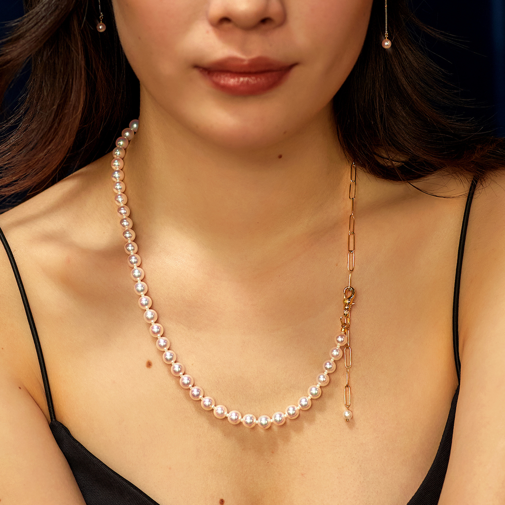 クラシックパールデュオチェーン(7mm)