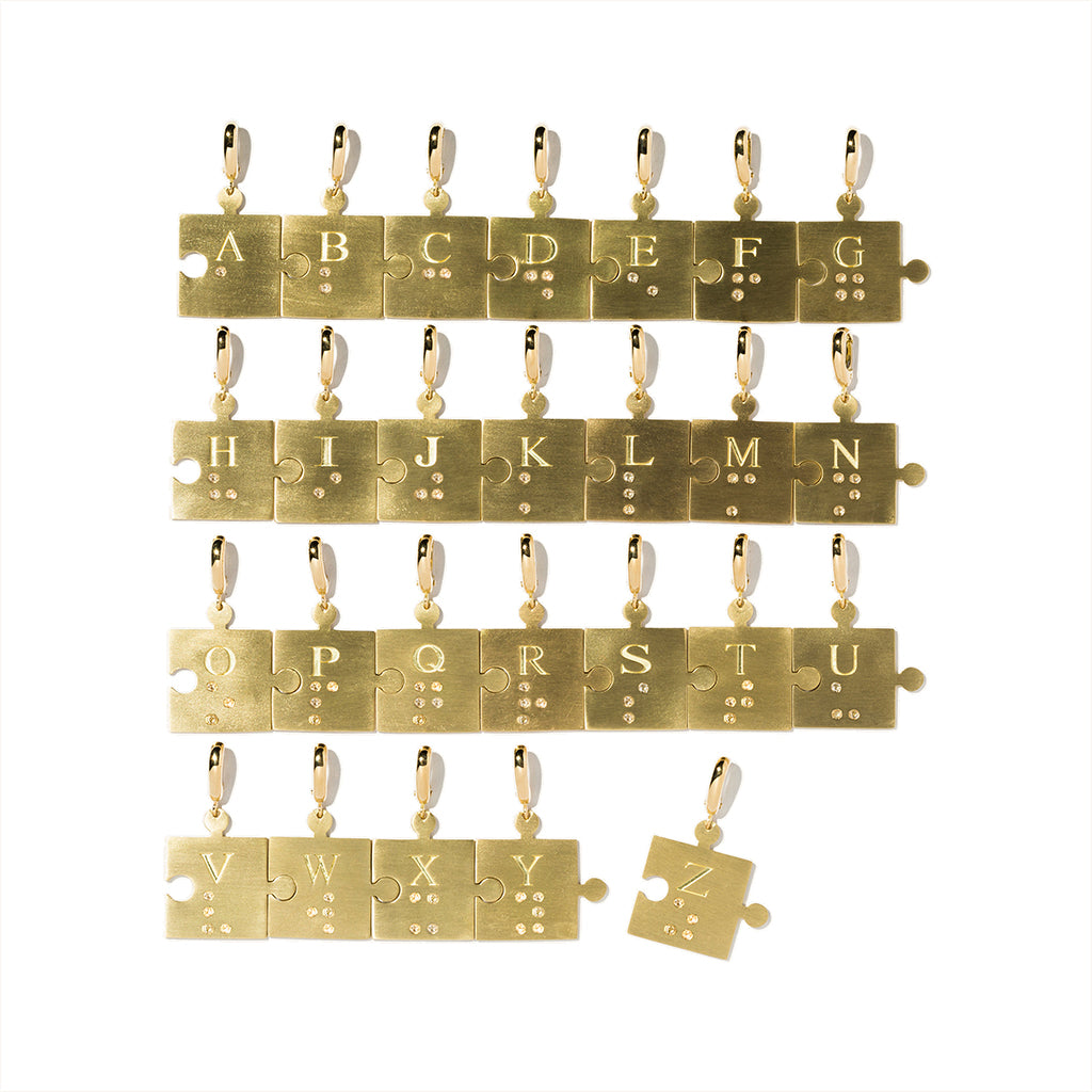 点字ダイヤモンドパズルチャーム YG