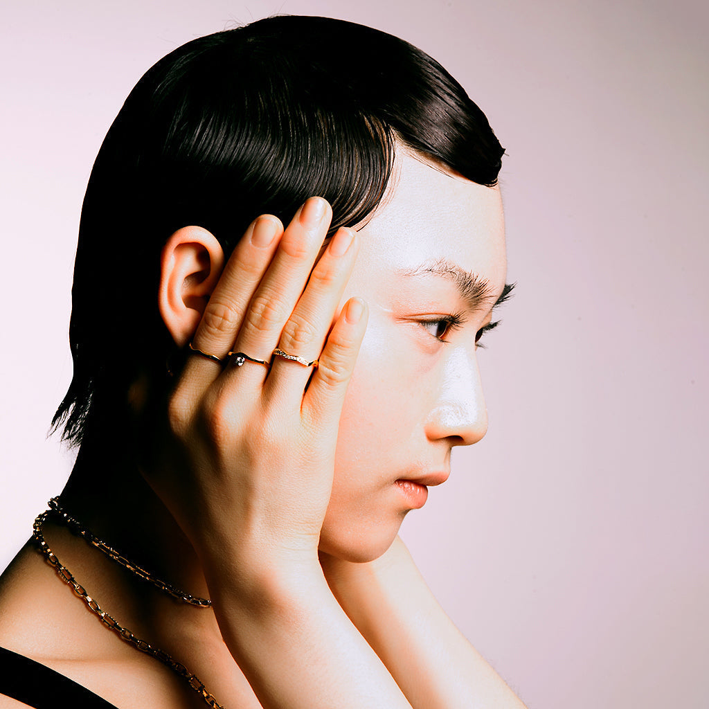 KINTSUGIパヴェダイヤモンドヴァインリング - Bridal